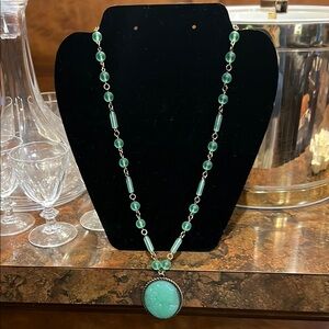 Nature-Inspired Green Pendant Necklace